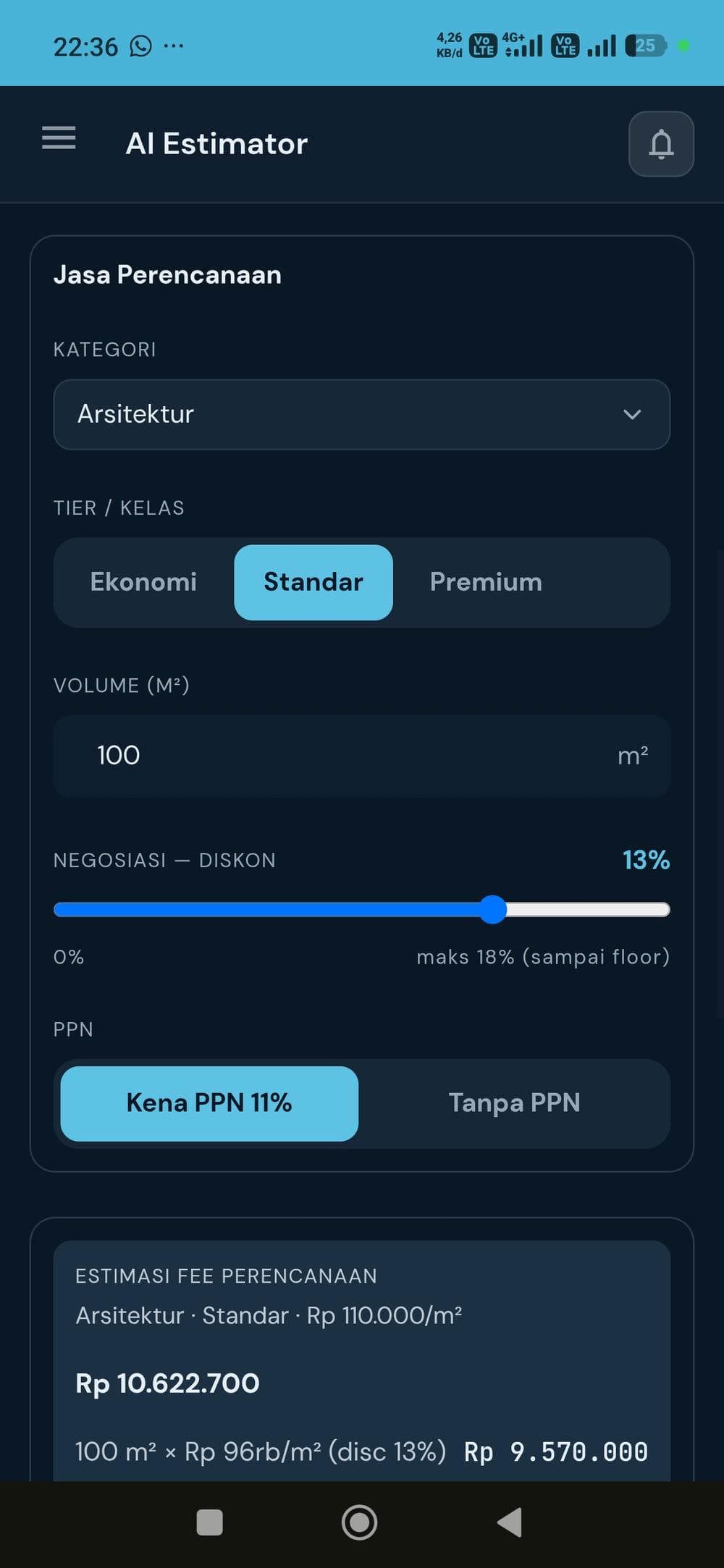 Portfolio, Sudut Ruang